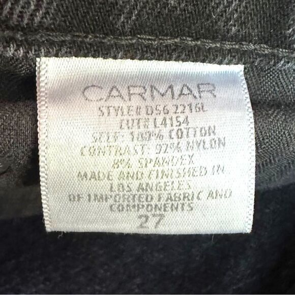 CARMAR | Lace Distressed High Rise Straight Leg Boyfriend Jeans Augusta Faded 27 - Picture 10 of 10